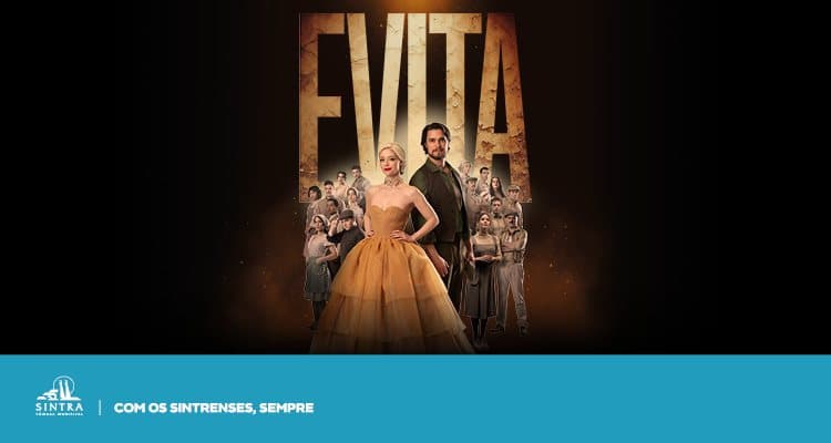 Evita no Olga Cadaval com Sofia Escobar e Diogo Morgado