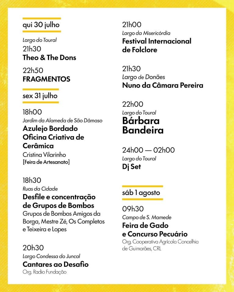 Festas da Cidade e Gualterianas 2026