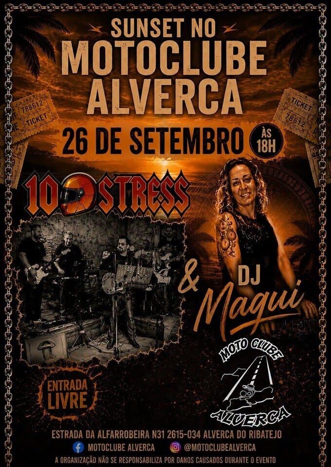 Sunset no Moto Clube de Alverca