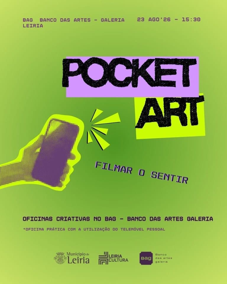 Domingar "POCKET ART - FILMAR O SENTIR" - Oficina Criativa