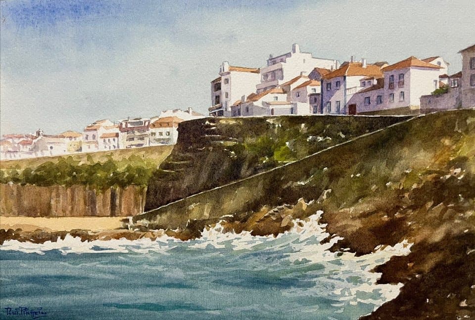 Exposição de aguarela "Entre dois amores", de Rui Pinheiro