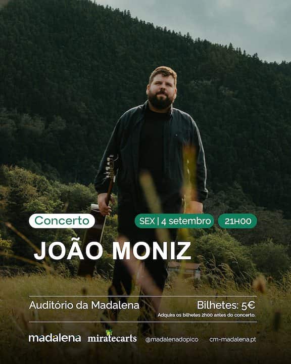 Concerto no Auditório: João Moniz
