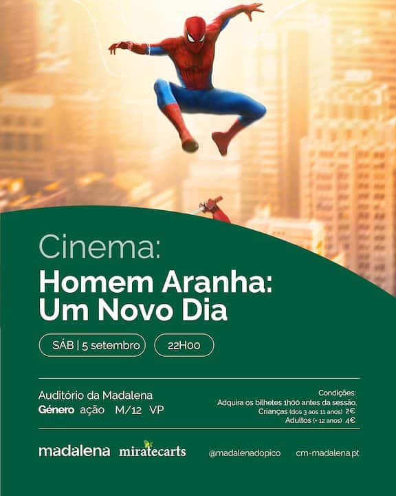Cinema no Auditório: Homem Aranha - Um Novo Dia